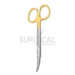 2 T/C IRIS MICRO SURGICAL SCISSORS STRAIGHT+CURVED German Grade