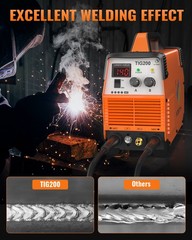 HITBOX TIG Welder 110V/230V 200A Inverter STICK HF TIG Welding Machine w/Helmet