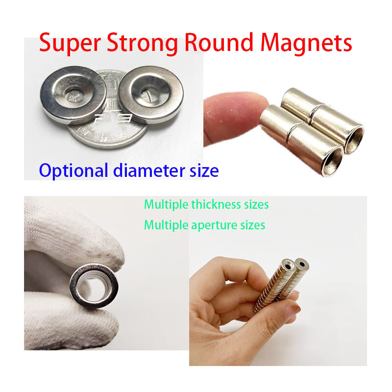Super Strong Round Magnets diameter 6-17mm Hole 3-11mm Disc Rare Earth magnet