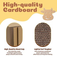 100 Pack 4×6 Inch Flat Corrugated Cardboard Sheets 0.07 Inch Thick