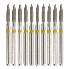 Dental Diamond Burs Flame Bur 863/010F 863/012F 863/016C 861 862 Fine High Speed