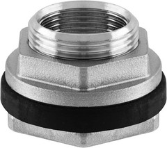 1″ NPT Female Thread Bulkhead Fitting 304 Stainless Steel Water Tank Connector