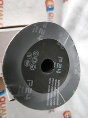 CGW Abrasives 48021 5″x7/8″ Aluminum Oxide Resin Fibre Discs, 24 Grit, 25-Pack
