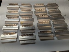 Lot of 25 Lista Aluminum Cabinet Drawer Dividers 2″ x 3-7/8″ D75-06 Stanley