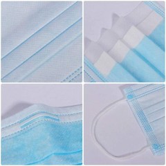 [50/100 PCS] Face Mask Disposable Non Medical Surgical 3-Ply Earloop Mouth Cover