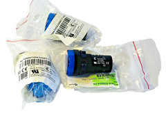 Lot of 3 each Automation Direct ECX2054-24L Blue Indicating Light IP65 22mm LED