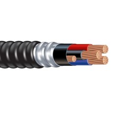 4/3 Teck 90 With Ground AIA Interlocked Armor Power Cable Black 1KV