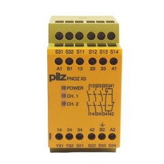Pilz PNOZ X3 774316 E-STOP Relay Safety Gate Monitor 120VAC/24VDC 3NO-1NC-1SO