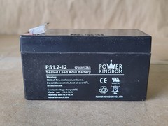 SURPLUS NEW Power Kingdom PS1.2-12 12 Volt 1.2 Ah Sealed Lead Acid Battery