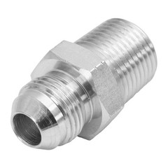 HFS(R) 10PCS 1/2″ NPT Male to 1/2″ JIC Male Flared Tube Fitting Carbon Steel