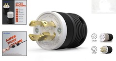 Moisture Resistant NEMA L14-30P Locking Plug – Ergonomic Design for Easy Use