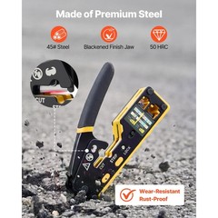 Uimoso Crimping Tool for RJ45/RJ11/RJ12 4/6/8-Pin Modular Connectors