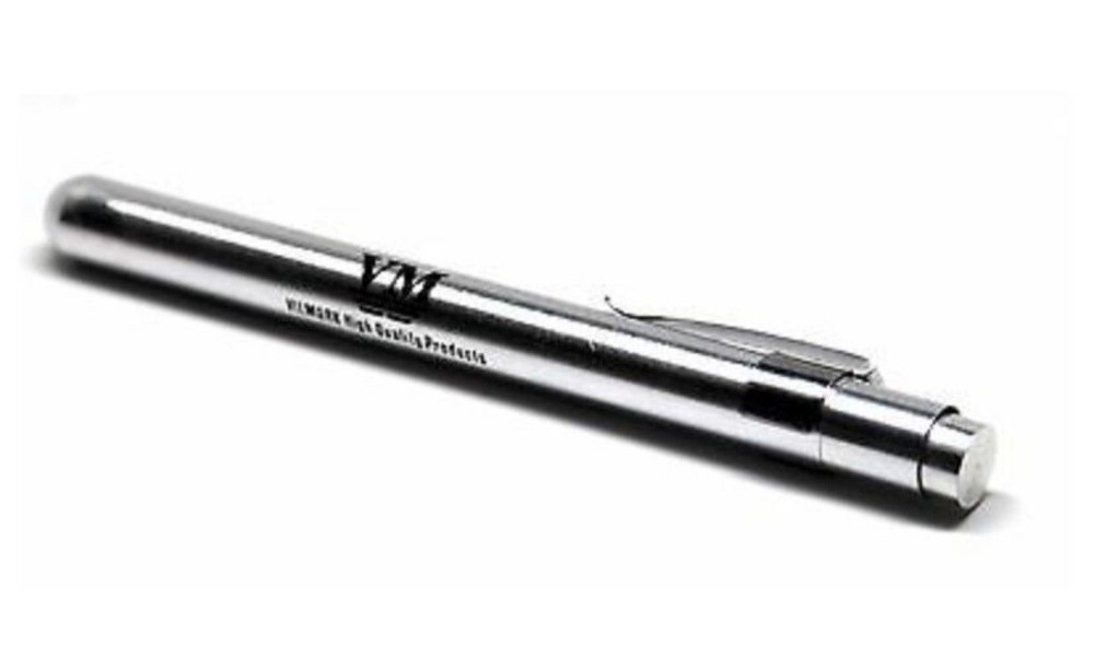 Professional Medical Diagnostic Penlights Silver w/batteries / Vilmark