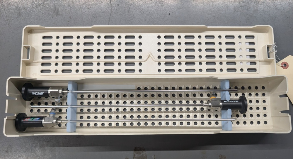 Circon ACMI M3 4mm Rigid Cystoscope Set 0° 30° 70° with Tray 29cm Used