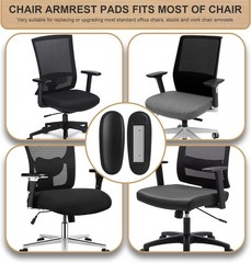Office Chair Armrest Pads Replacement Fits Univeral Desk Chair Arms with Moun…