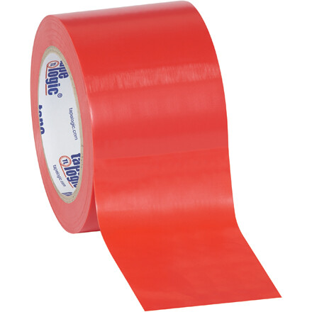 3″ x 36 yds. Red Tape Logic? Solid Vinyl Safety Tape 6 Mil 16 Rls/Case