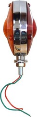 2 PCS Red/Amber Round Side Marker Light Lamp Dual Face Turn Signal for Tractor