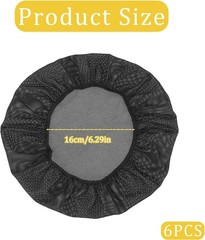 6 Pack Washable Hair Nets for Food Service Workers Chef Hat Kitchen Cooking…