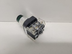 GOOD USED! ALLEN-BRADLEY GREEN ILLUMINATED PUSH BUTTON 800T-QBH24G