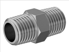 1/4″ NPTF male x 1/4″ NPTF Male Pipe Thread Hex Nipple Brass Fitting