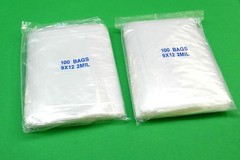 200 Reloc Zippit Bags 9″ x12″ Clear 2 mil Reclosable Squeeze Slide Top Lock Bag