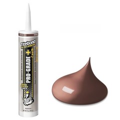 Pro-Grade Siliconized Acrylic Caulk 10.1 Oz – Water-Resistant Brown Sealant