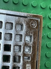 Smith Square Nickel Bronze Grate Floor Drain Shown In Pictures