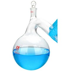 Borosilicate Glass Retort 125-1000ml w/ Stopper Swan Neck Lab Chemistry Flask