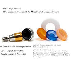 Hiossen ET titanium Locator Abutment Interna Hex Morse Taper Implant Overdenture