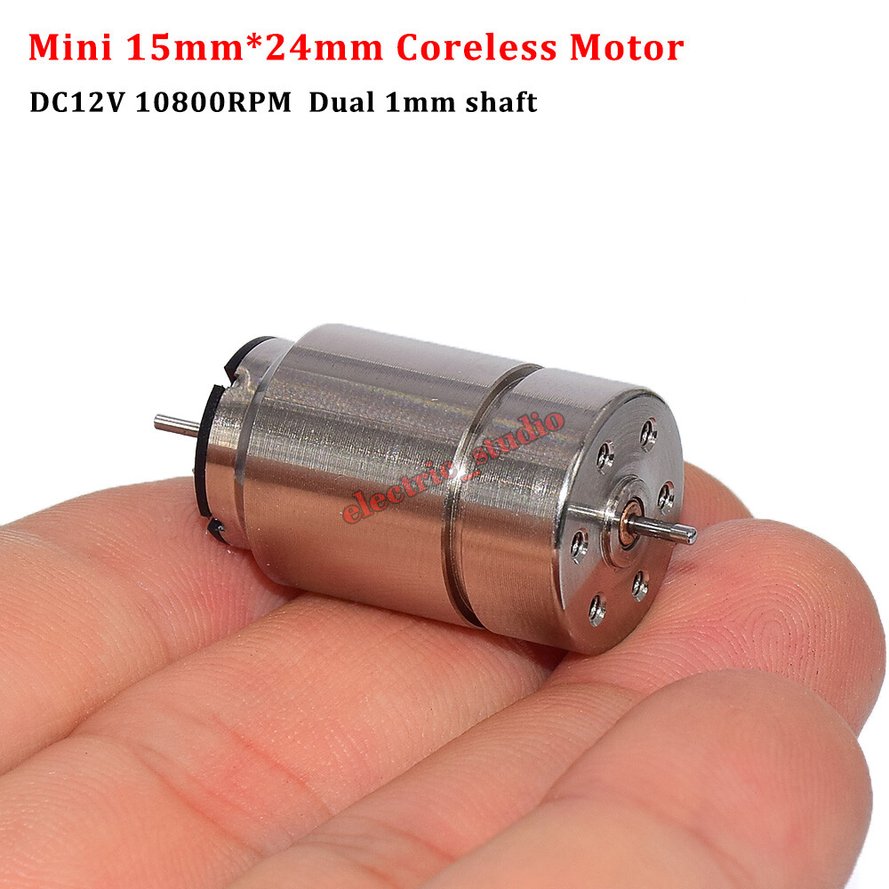 15mm Mini Coreless Motor Dual Shaft DC6V 9V 12V High Speed RC Toy HO Rail Train