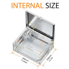 Stainless Steel Enclosure, IP65 Waterproof Electrical Box for Indoor and Outdoor