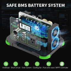 330W 288.6WH Portable Power Station Solar Charger Generator Supply Home Camping