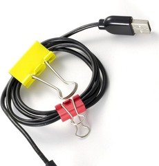 Eco-Friendly Storage Tub of 30 Assorted Metal Binder Clips – Stylish and Durable