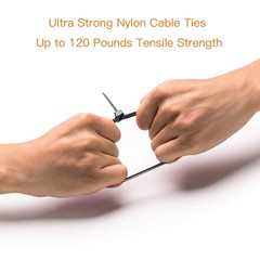 Cable Ties 8 Inch Heavy Duty Zip Ties With 120 Pounds Tensile Strength For Multi