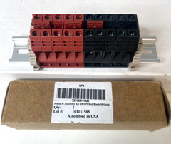 Dinkle Assembly DK10N Red/Black 10 Gang Box Connector DIN Rail Terminal Block…