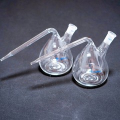 Lab glass retort flask distilling flask 1000 ml, 500 ml borosilicate glass