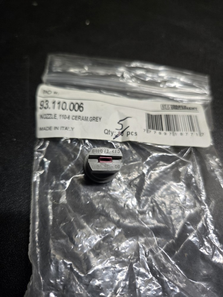 BE AG & Industrial Grey Ceramic Nozzle 110°-6/ Bin 021