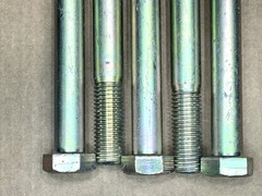 3/4-10 X 12” Hex Head Cap Screws Grade 8 Steel Zinc Yellow Plated Coarse Thread