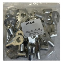 (25) Non-Insulated 6 Gauge 5/16″ Ring Terminal Uninsulated Wire Connector – USA