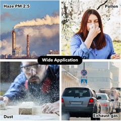 100 Pieces Nose Plug Filter Disposable Nose Dust Filters Sponge Nostril Filte…
