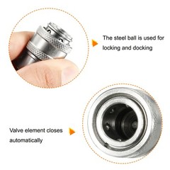Hydraulic Quick Connect Coupler Set Carbon Steel G1/8 Female Hose Fitting