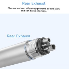 Dental Surgical 45 Degree High Speed Handpiece Push Button Single Spray 4 Holes