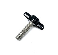 5/16″ Thumb Screw Bolts Black Plastic Butterfly Clamping Tee Wing Knob Stainless