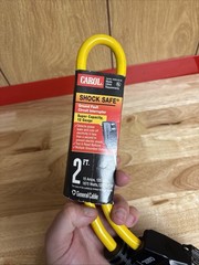 CAROL Shock Safe GFCI Adapter 15 AMP 125 Volts 12 Gauge 3-way Heavy Duty 2ft