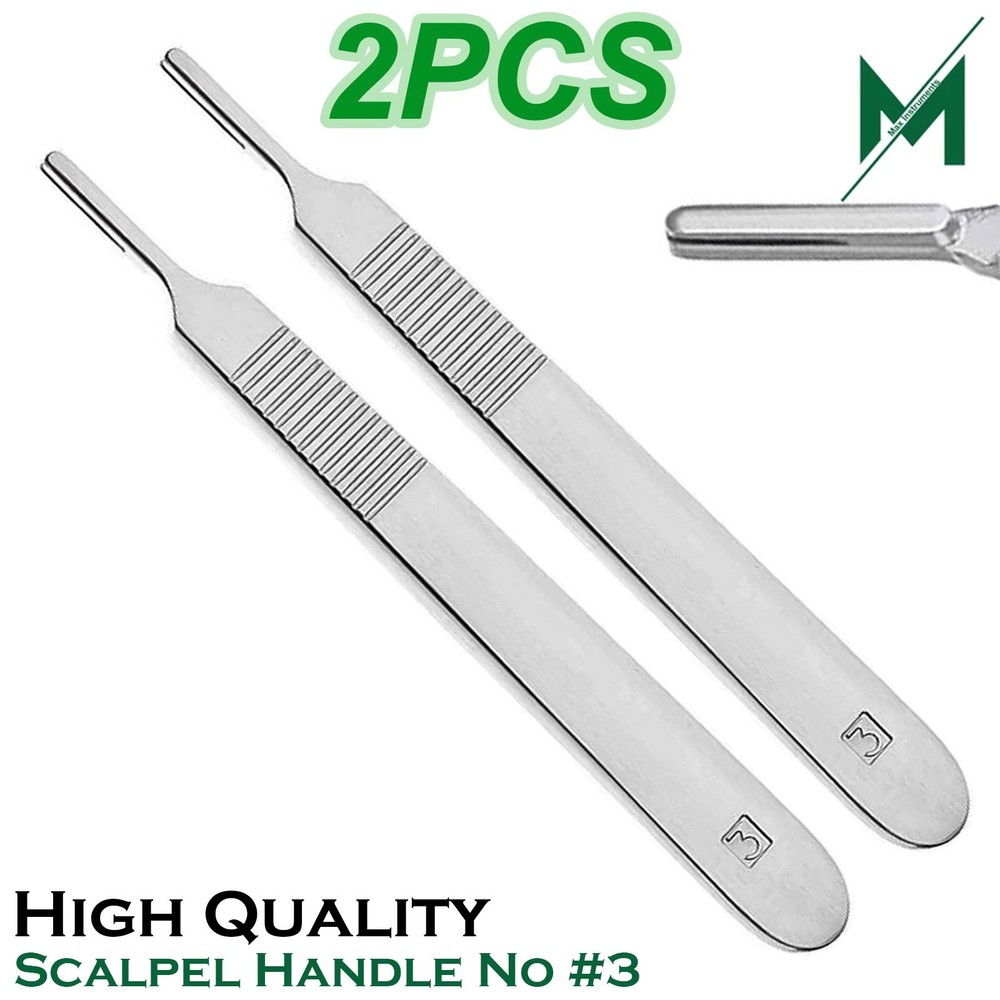 Dental Scalpel Handle Stainless Steel Blade Holder Surgical Instruments #3