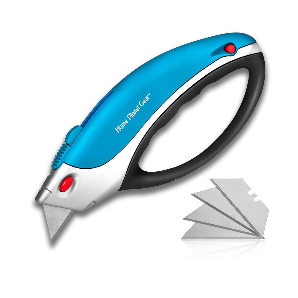 Box Cutter Retractable Utility Knife – Heavy Duty Box Cutter Kn… FAST USA SHIP