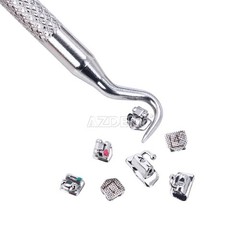 AZDENT Dental Orthodontic Metal Self-Ligating Brackets Roth 0.022″ 345 hooks