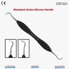 Dental Black Jack Sickle Scaler – Silicone Handle Plaque Hygiene Tool