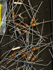 Mix Lot of Capacitors Resistors Inductors Diodes Amperex 100ct