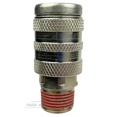 2 PC Industrial M style Air Compressor Quick Connect Coupler 3/8″ NPT Male Steel